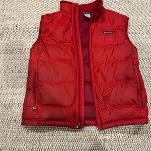 Patagonia Kids Bright Red Puffer Down Vest